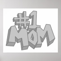 #1 Mom Print