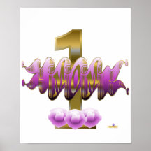 #1 Mom Purple Roses Posters
