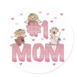 #1 Mom stickers