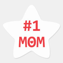 #1 Mom Sticker