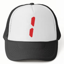 1 one red alarm clock digital hats