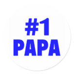 #1 Papa stickers