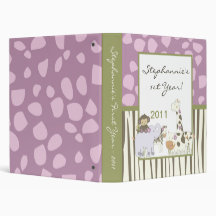 1" Photo Binder Scrapbook Jacana Girl Jungle Zoo