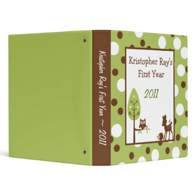 1" Photo Binder Scrapbook Woodland Friends by AnnLeeDesigns