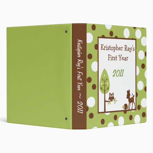 1" Photo Binder Scrapbook Woodland Friends