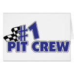 #1 Pit Crew Chequered Flag Cards