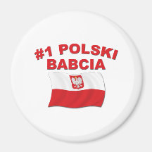 #1 Polski Babcia Fridge Magnet
