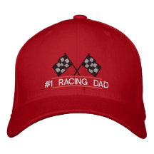 #1 Racing Dad - add your custom text Baseball Cap