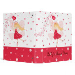 1" Red Fairy Ballerina Photo Album Binders