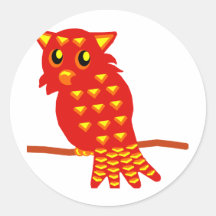 1-Red Owl Sticker