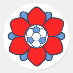 1 Red Soccer Girl awesome Stickers