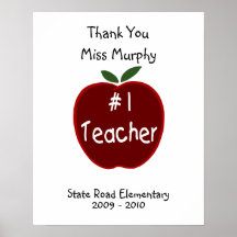 #1 Teacher Signature Poster