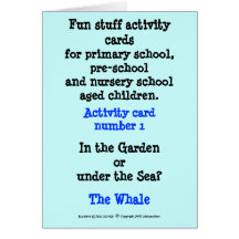 1 The Whale Greeting Card