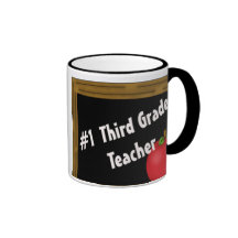#1 Third Grade Teacher Mug