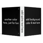 1" three-ring binders easy template