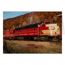 1 Wellsville Addison & Galeton, EMD FP-7, Galeton, Greeting Cards
