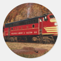 1 Wellsville Addison & Galeton, EMD FP-7, Galeton, Round Sticker