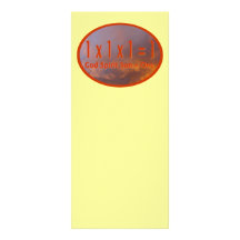 1 x 1 x 1 = 1 / God Spirit Son = One Rack Card