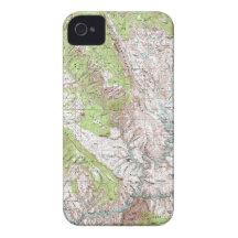 1 x 2 Degree Topographic Map Case-Mate iPhone 4 Case