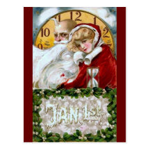 1er janvier carte postale