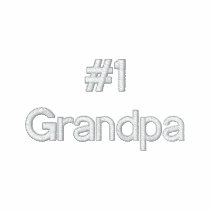 #1Grandpa Embroidered Golf Shirt Polo