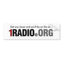 1Radio Bumper Sticker bumper stickers