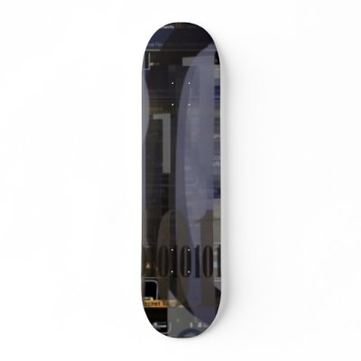 1s & 0s typoGenF Skateboard by 111274blog