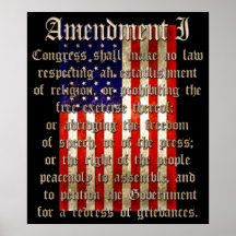 1st Amendment Posters