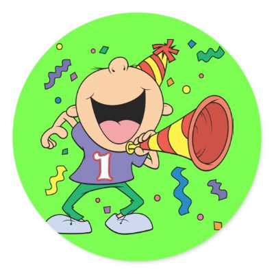 1st Birthday Boy Stickers by birthday_party