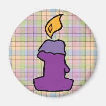 1st Birthday Candle Magnets