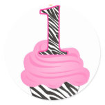 1st Birthday Diva Cupcake stickers