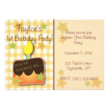 1st Birthday Invitation
