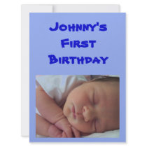 1st Birthday invitation for boys