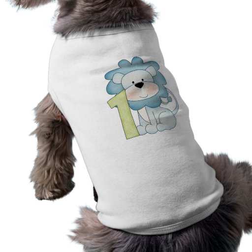1st Birthday Lion Pet T Shirt