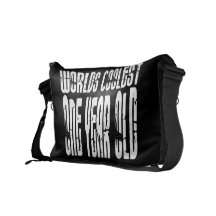 1st Birthday Parties : Worlds Coolest One Year Old Messenger Bag