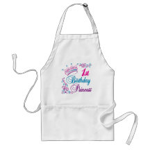 1st Birthday Princess Apron