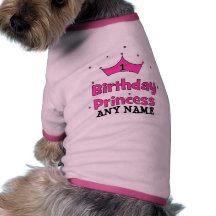 1st Birthday Princess!  with pink crown Pet Shirt