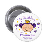 1st Birthday Twincess Button