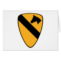 1st Cav Patch Greeting Card
