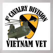 1st Cav Vietnam Vet - CH-47 Posters
