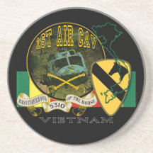1st Cavalry-Airmobile, Vietnam Drink Coasters