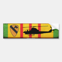 1st Cavalry Div. AH-1 Cobra VSM Bumper Sticker