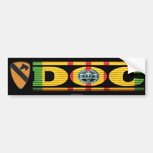 1st Cavalry Div. DOC with CMB Sticker Bumper Stickers