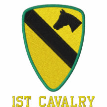 1st Cavalry Embroidered Hooded Sweatshirts