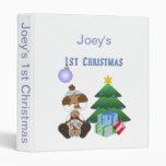 1st Christmas (Boy) Photo Album or Scrapbook Binder