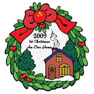 1st Christmas In Our Home 09 Ornament Photo Cutouts by freespiritdesigns
