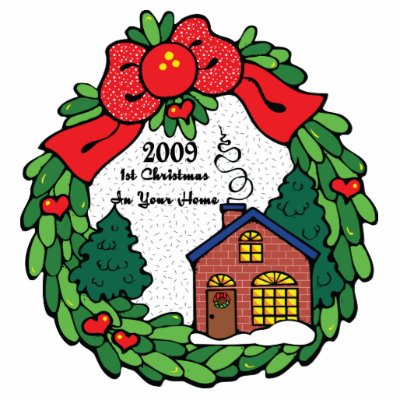 1st Christmas In Your Home 09 Ornament Acrylic Cut Out by freespiritdesigns