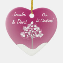 1st Christmas Wedding Ornament