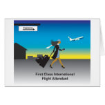 1st Class International Flight Attendant cards