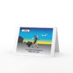 1st Class International Flight Attendant Greeting Card
